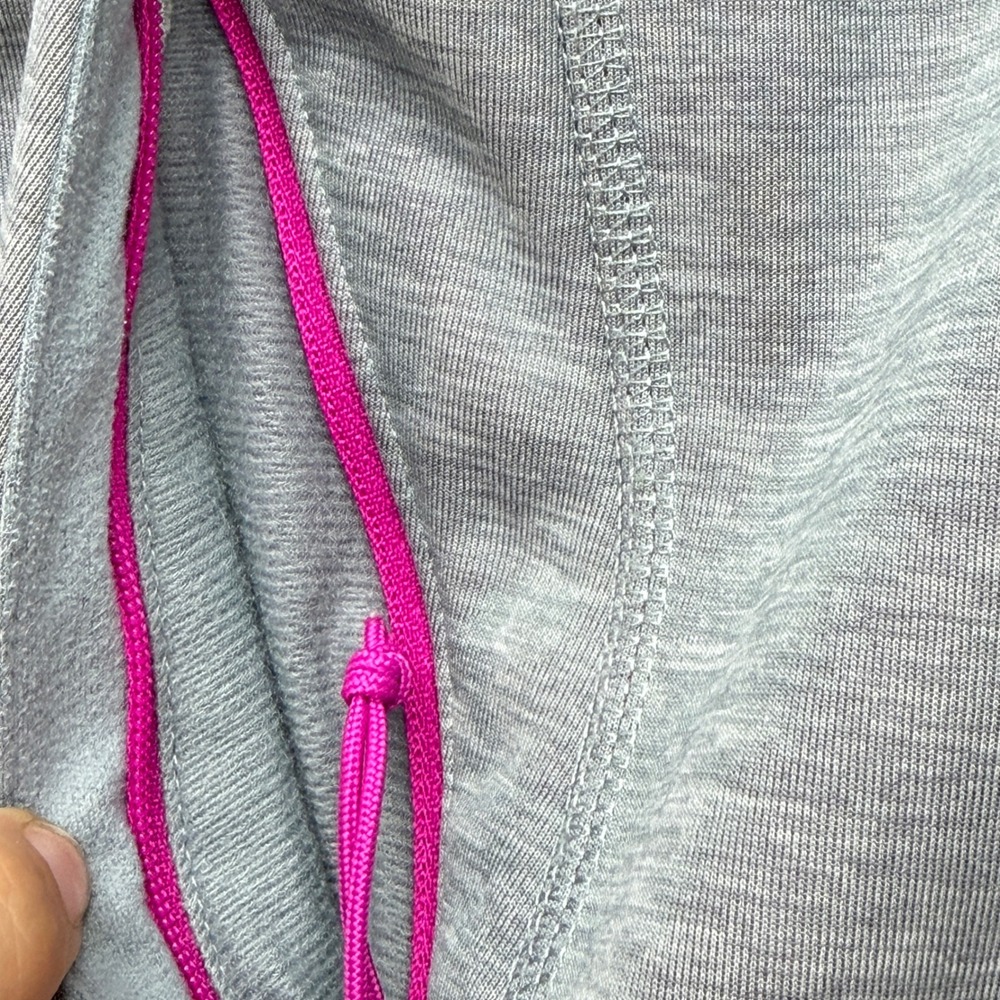 The North Face Agave Full Zip Fleece Hoodie Jacket Womens S Grey Pink - Picture 10 of 16